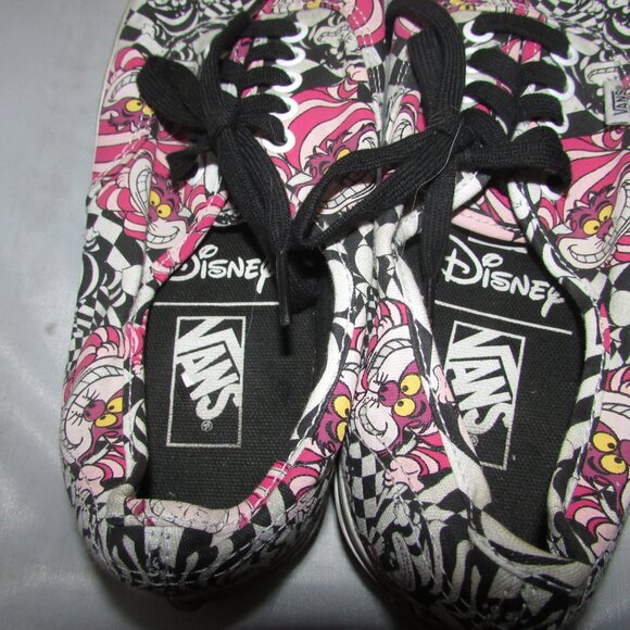 Vans Disney Alice in Wonderland Chesire Cat Men 7.5 Women 9.0 Used As Is - Picture 3 of 6